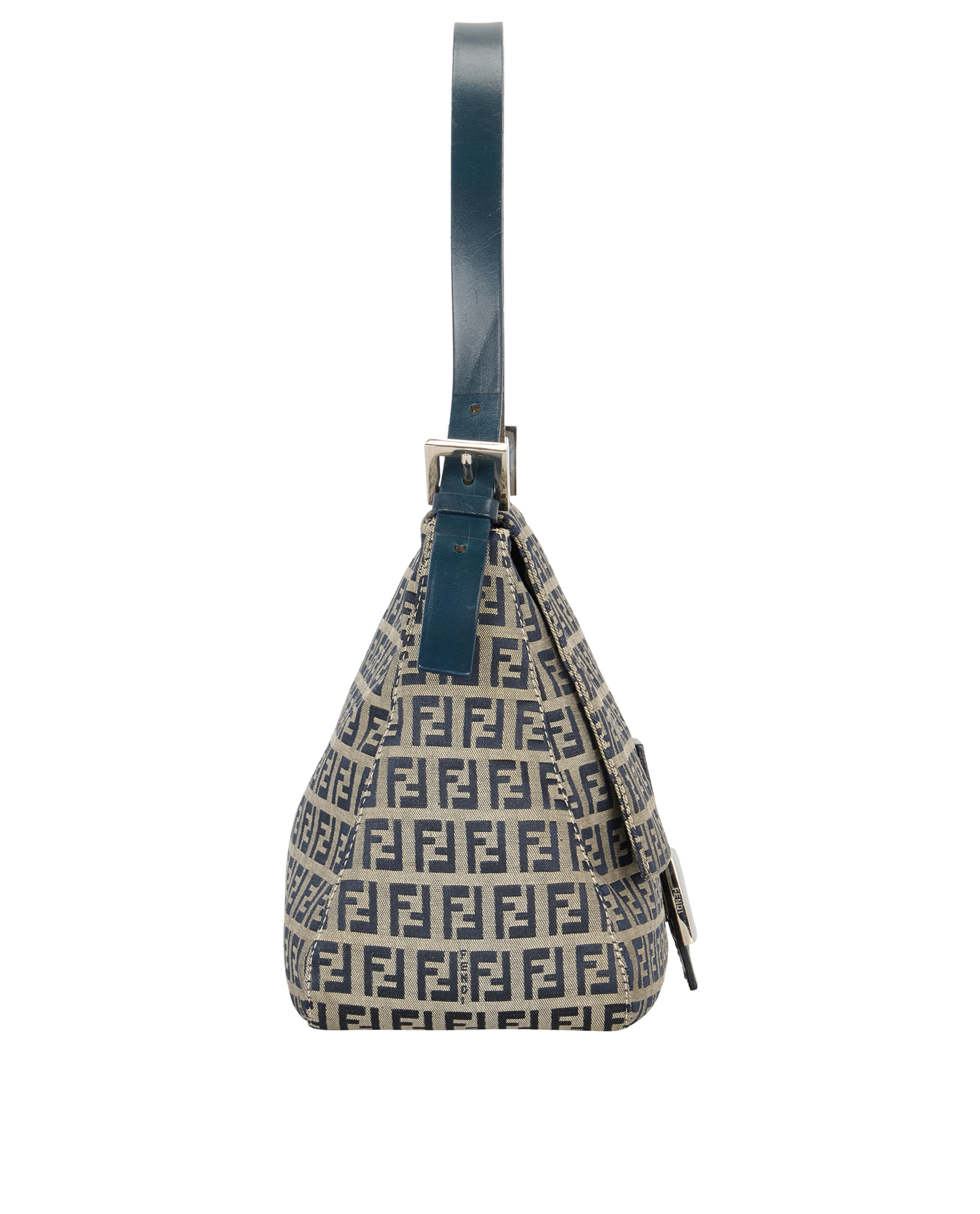Mama Forever, &pound;820, Handbags, Beige/Navy, Canvas, Side view